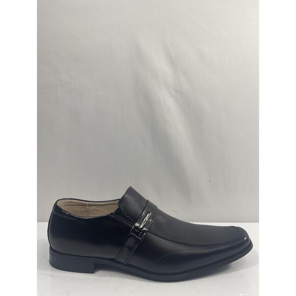 Stacy Adams Beau Shoes Mens Size 12 Black Slip On Monk Strap Dress New Box main image 4